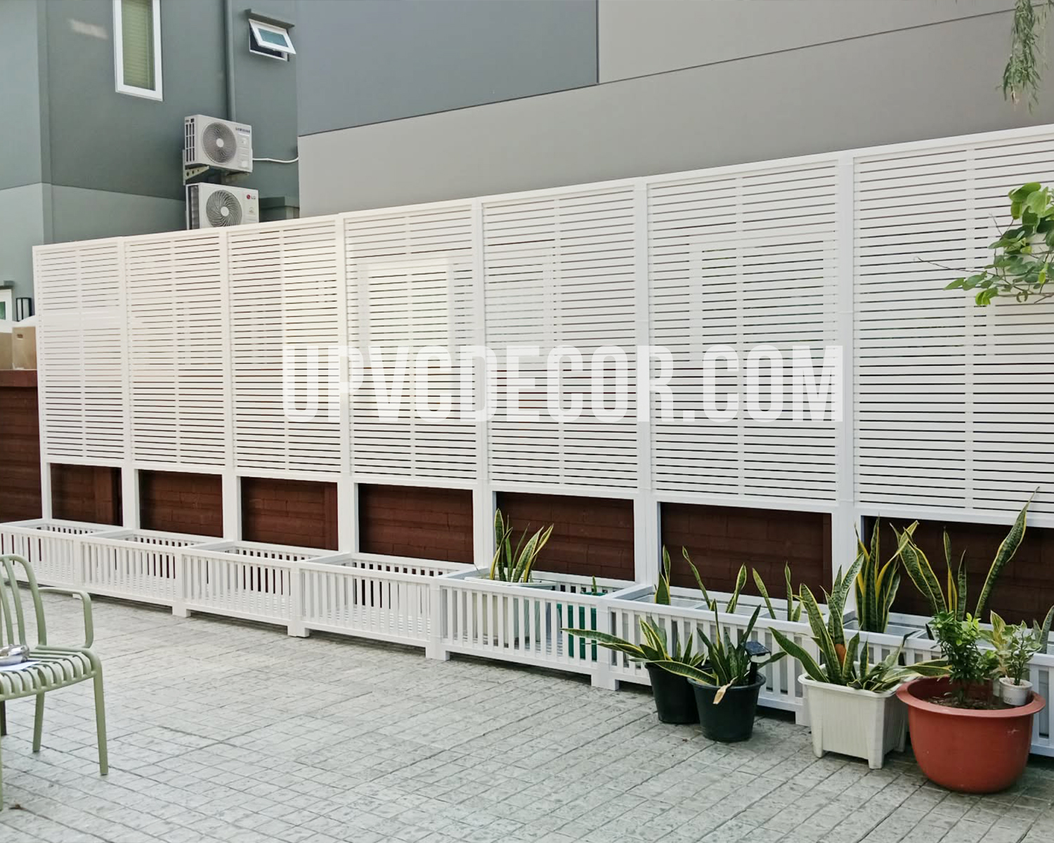 ระแนงบังตาข้างบ้าน uPVC