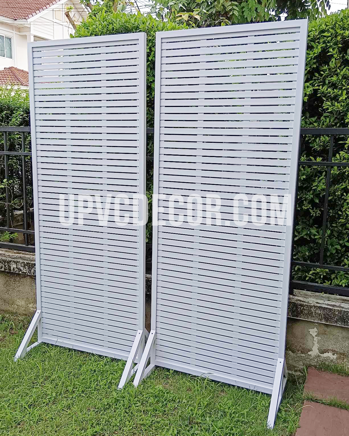 รายละเอียดแผงระแนงขาตั้ง uPVC